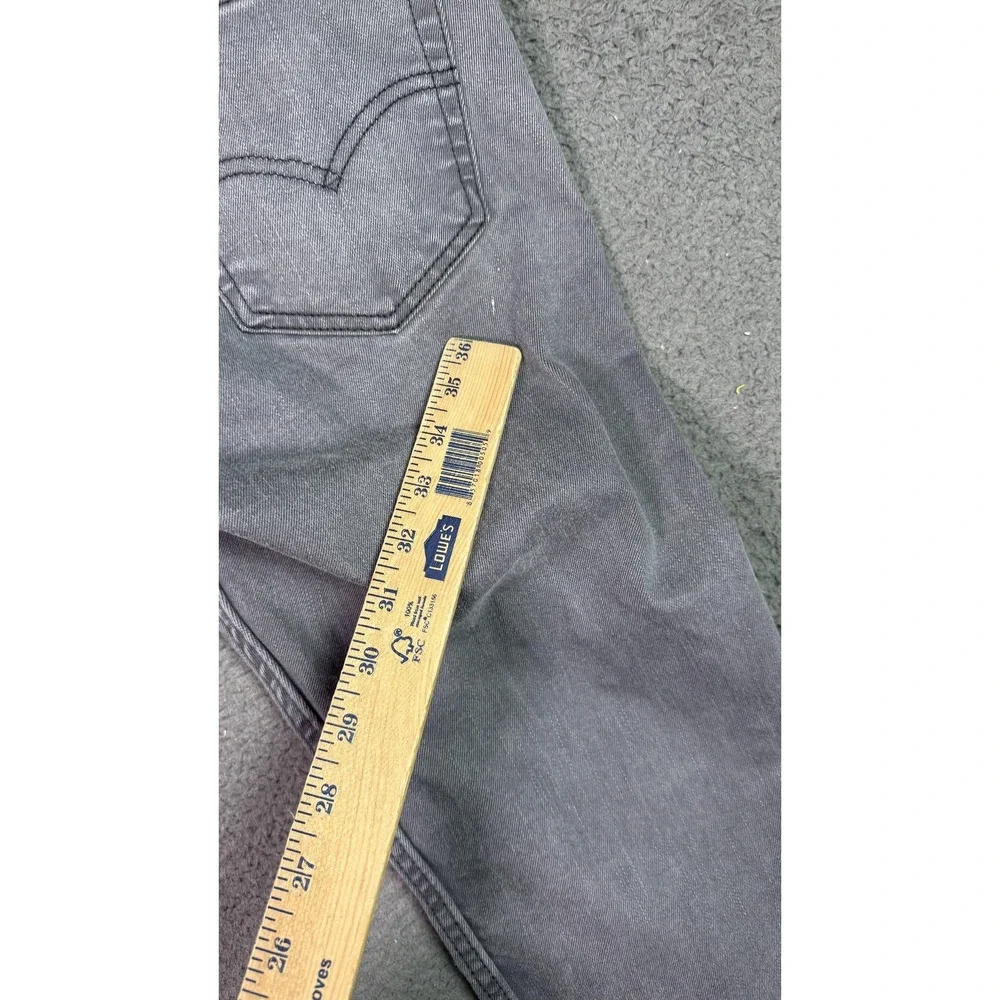 Levis 511 Jeans Mens 34x32 Gray Slim Fit Tapered‎ Stretch Denim Pants